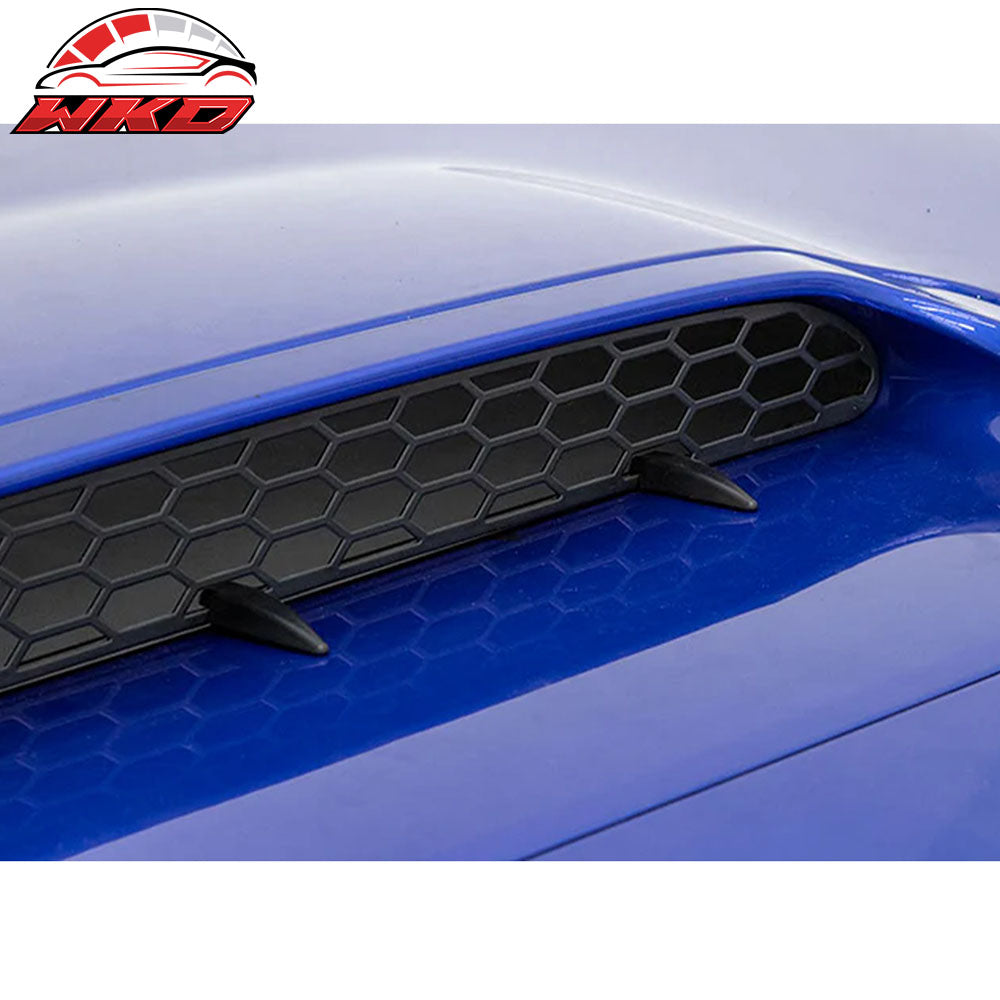Fits 15-21 Subaru WRX & WRX STI 4th Front Hood Air Vent Mesh Grille PP Unpainted