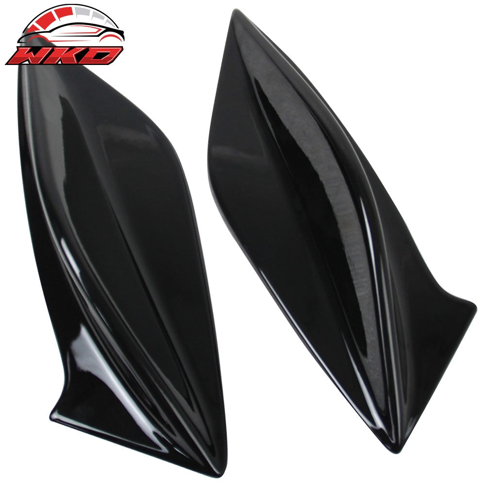 Wholesale 15-21 Subaru WRX & STI DTO Style Gloss Black Trunk Spoiler Side Fins Add on