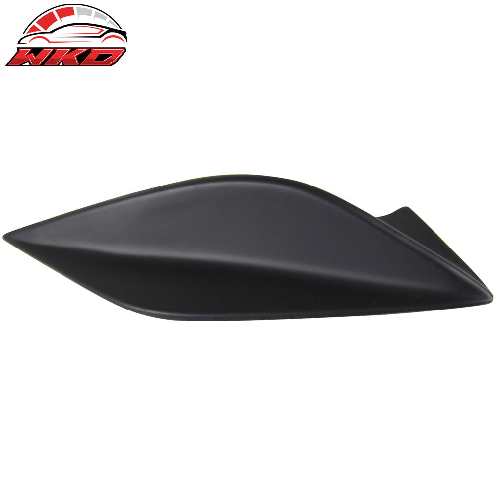 Fits 15-21 Subaru WRX & STI DTO Style Matte Black Trunk Spoiler Side Fins Add on