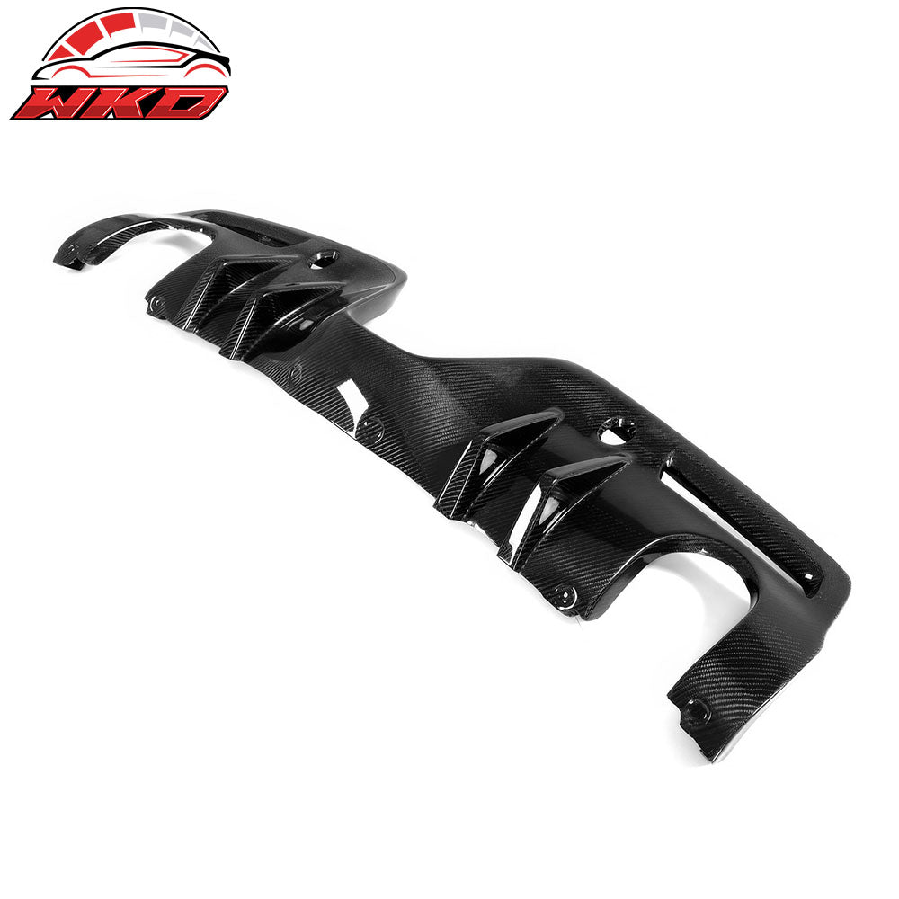Fits 20-25 Toyota GR Supra A90 A91 AG Style Rear Diffuser Gloss Carbon Fiber CF