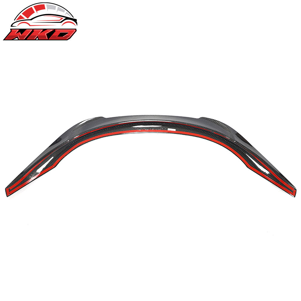 Fits 20-25 Toyota GR Supra A90 A91 V Style Rear Trunk Spoiler Gloss Carbon Fiber