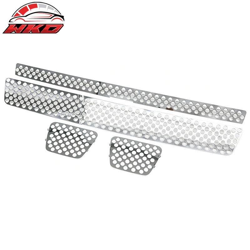 Fits 07-14 Tahoe Suburban Avalanche Chrome Round Mesh Style Front Upper Grille