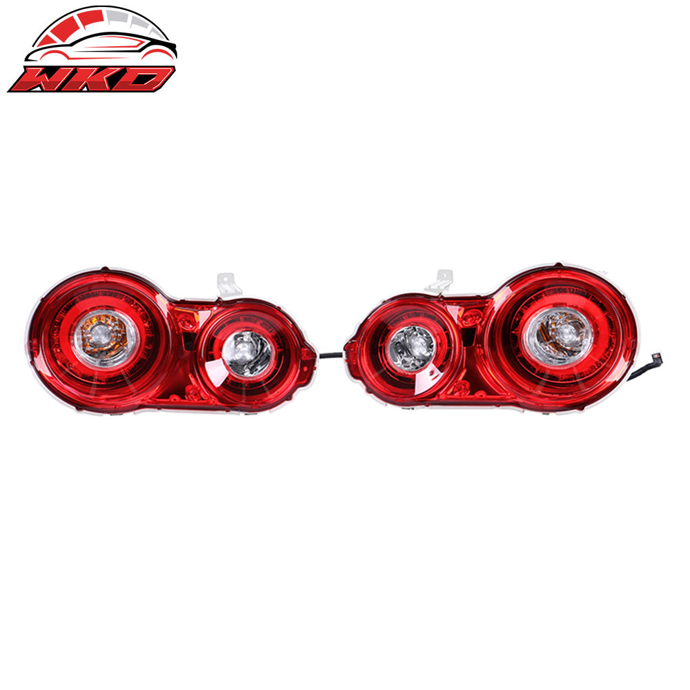 Fits 09-24 Nissan R35 GTR Red LED Tail Lights Upgrade 09-16 to 17+ Brake Lamps