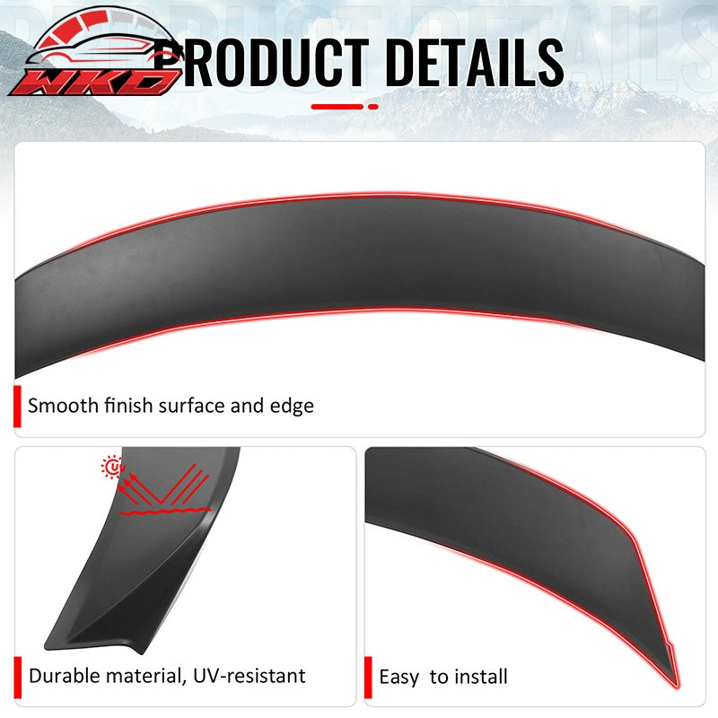 Wholesale 24-26 Tesla 3 Duckbill IKON Style Trunk Spoiler Matte Black Rear Wing ABS - Wikond Auto