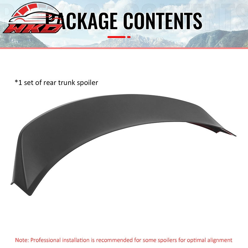 Wholesale 24-26 Tesla 3 Duckbill IKON Style Trunk Spoiler Matte Black Rear Wing ABS - Wikond Auto