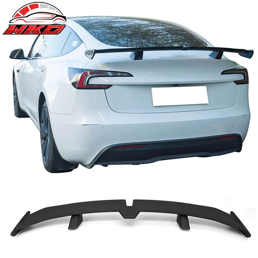 Wholesale 17-26 Tesla Model 3 54" PRO Style Rear Trunk Spoiler Wing Matte Black ABS - Wikond Auto