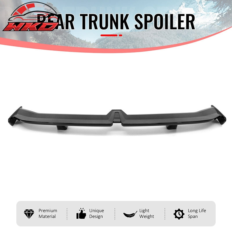 Fits 17-26 Tesla Model 3 54" PRO Style Rear Trunk Spoiler Wing Gloss Black ABS
