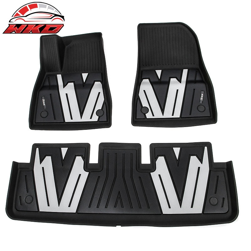 Wholesale 24-26 Tesla Model 3 All Weather TPE Floor Mats Carpet Liners Black Gray 3PC