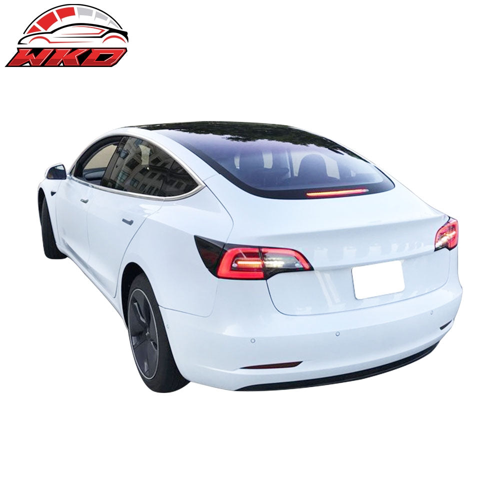 Fits 17-23 Tesla Model 3 Factory Style Rear Bumper Cover Unpainted