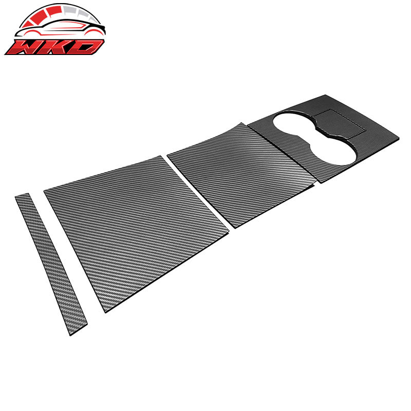 Wholesale 17-20 Tesla Model 3 Console Storage Box Cover Matte Carbon Fiber Print ABS