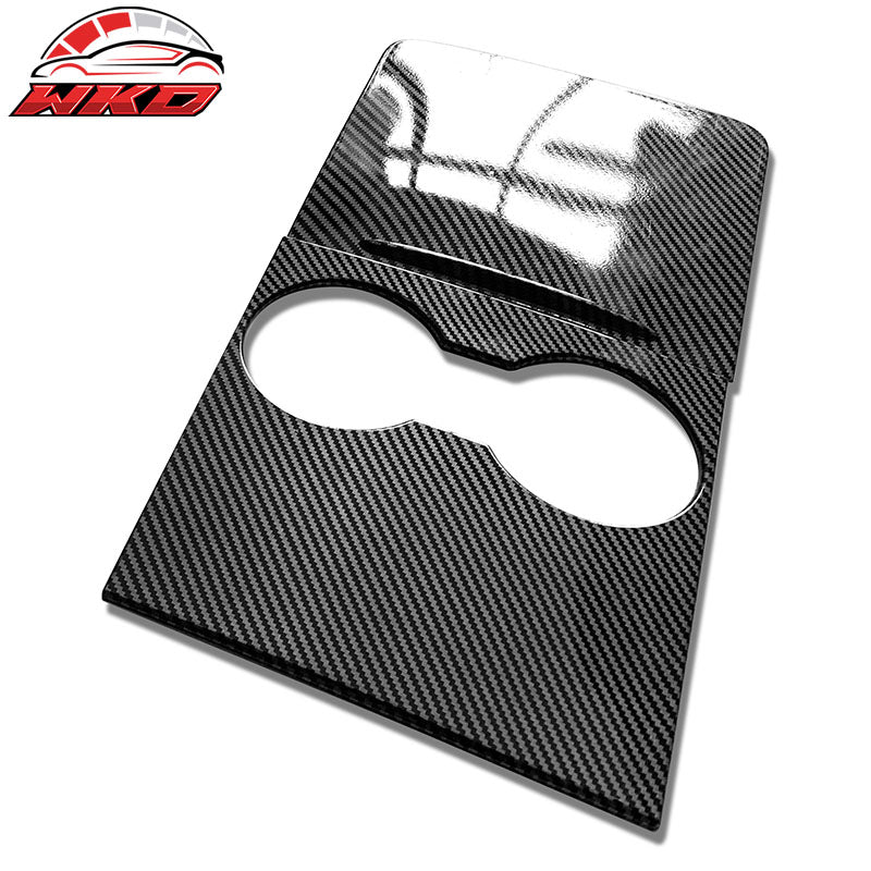 Wholesale 21-23 Tesla Model 3/21-24 Y Console Storage Box Cover Carbon Fiber Print ABS