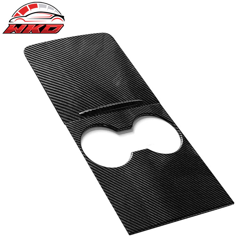 For 21-23 Tesla Model 3/21-24 Y Console Storage Box Cover Carbon Fiber Print ABS