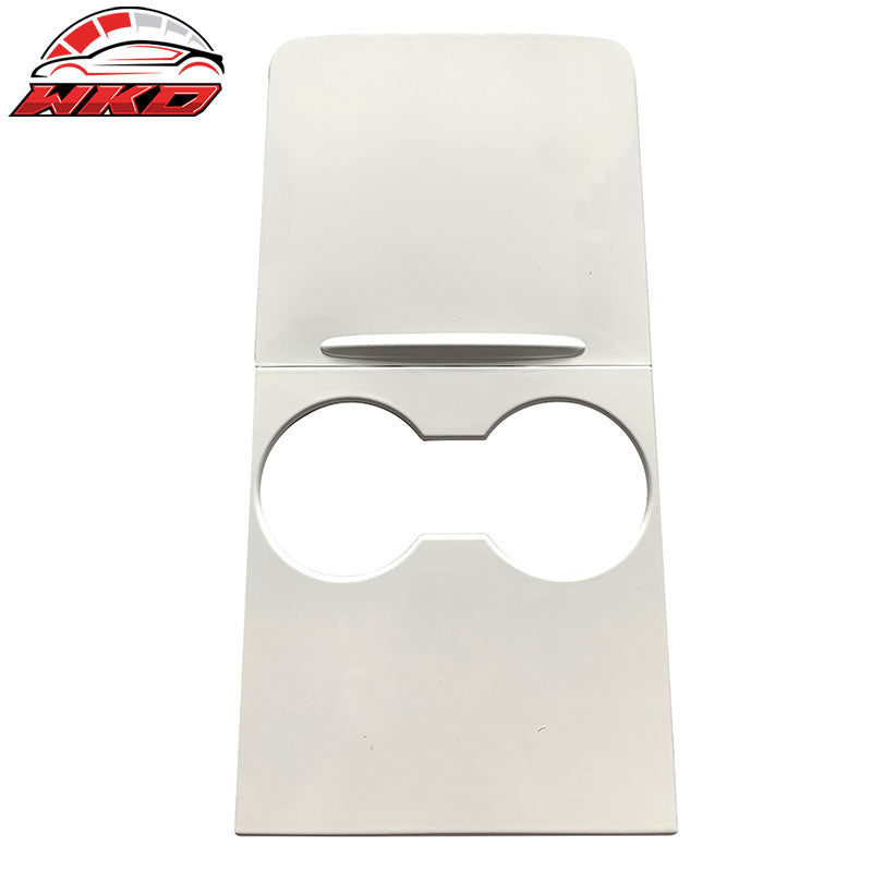 Fits 21-23 Tesla Model 3/21-24 Model Y Front Console Storage Box Cover White ABS