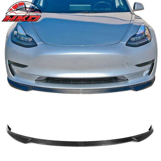 Wholesale 17-23 Tesla Model 3 IKON Front Bumper Lip Spoiler Carbon Fiber Splitter Kit
