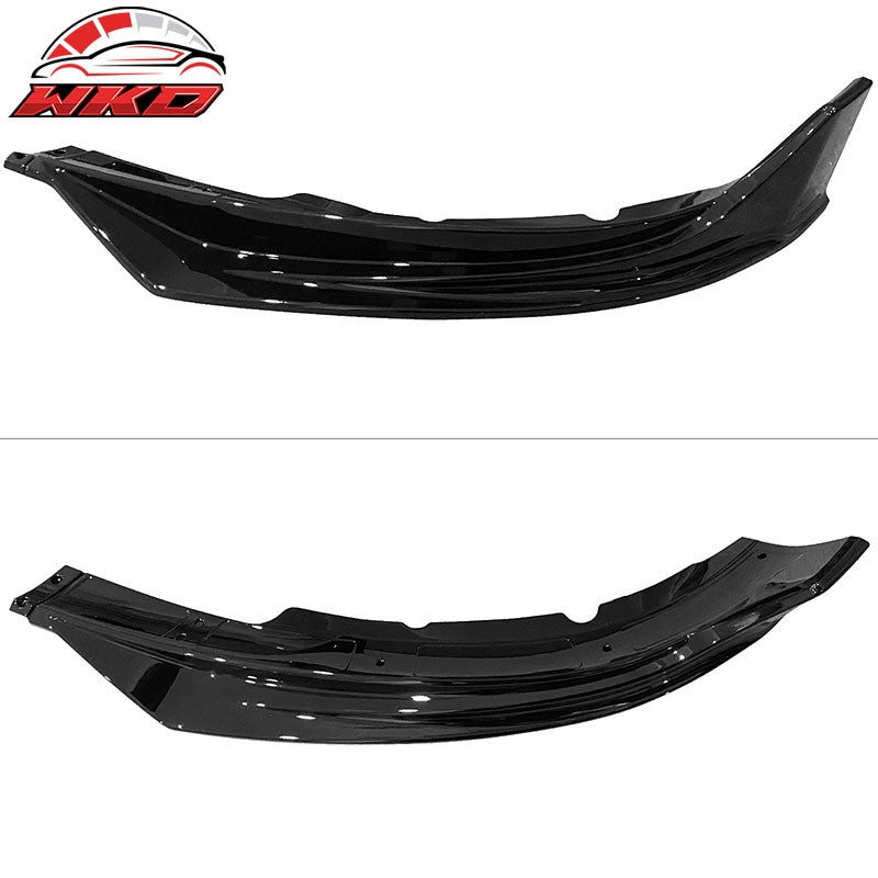 Fits 17-23 Tesla Model 3 IKON Front Bumper Lip Spoiler Splitter 4PC Gloss Black