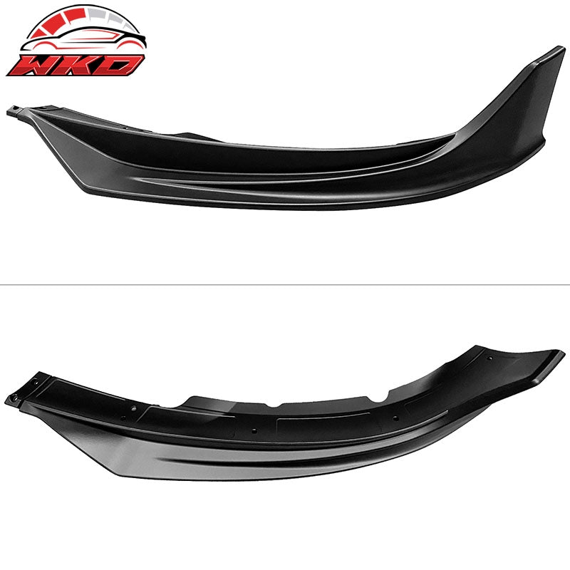 Fits 17-23 Tesla Model 3 IKON Style Front Bumper Lip Spoiler 4PCS Matte Black