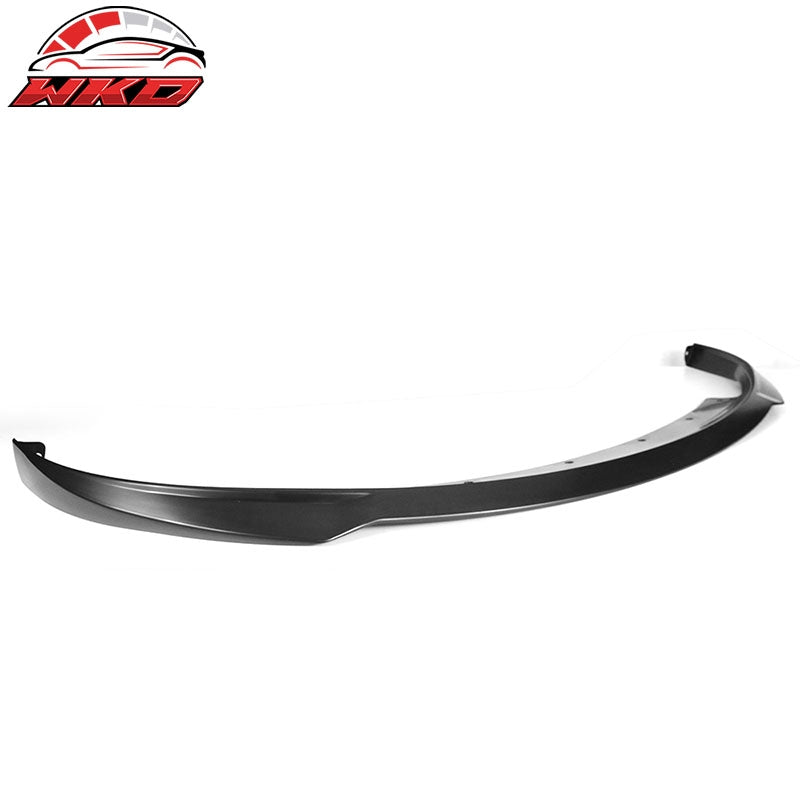 Fits 17-23 Tesla Model 3 IKON Style Unpainted Black PP Front Bumper Lip Spoiler