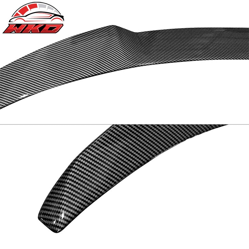 Fits 17-23 Tesla Model 3 IKON Style Rear Trunk Spoiler Wing - Carbon Fiber Print