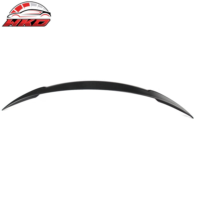 Fits 17-23 Tesla Model 3 IKON V Style Rear Trunk Spoiler Wing Lip ABS Unpainted