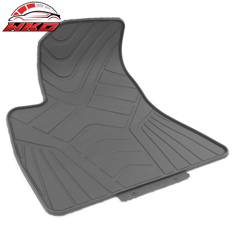 Fits 17-23 Tesla Model 3 Latex Floor Mats Gray All Weather Car Carpets Liner 3PC
