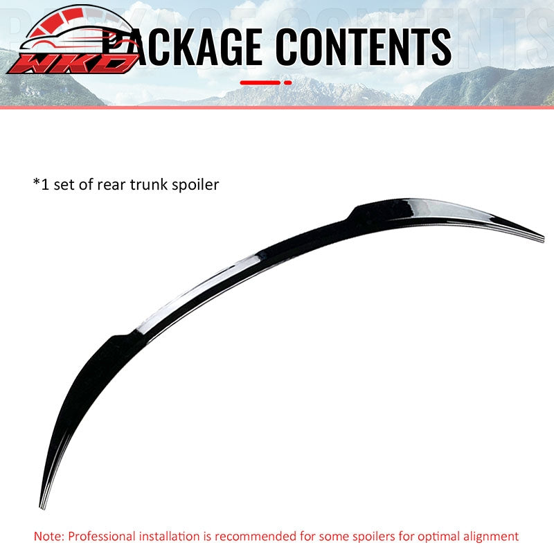 Wholesale 17-23 Tesla Model 3 MX Style Rear Trunk Lid Spoiler Wing Lip Gloss Black - Wikond Auto