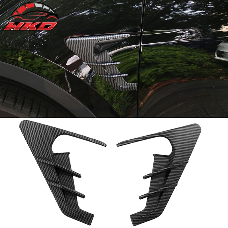 For 21-23 Tesla Model 3 20-22 Model Y Camera Cover Trim Matte Carbon Fiber Print