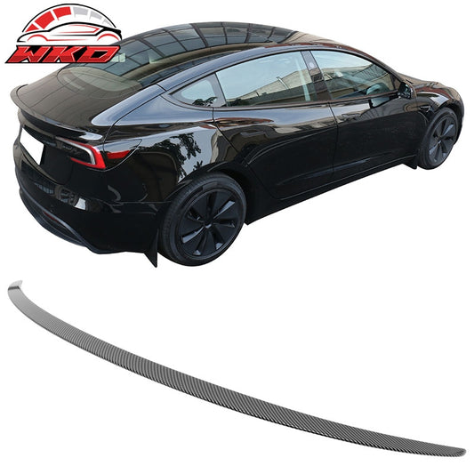 Wholesale 24-26 Tesla Model 3 OE Style Carbon Fiber Print Rear Trunk Spoiler Wing ABS