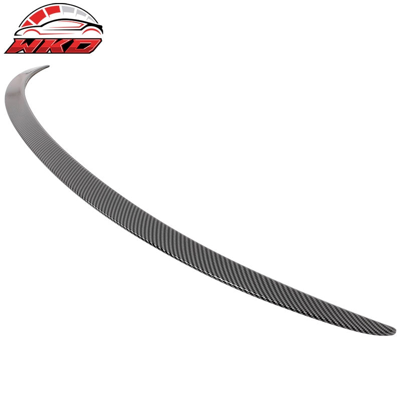 Fits 24-26 Tesla Model 3 OE Style Carbon Fiber Print Rear Trunk Spoiler Wing ABS