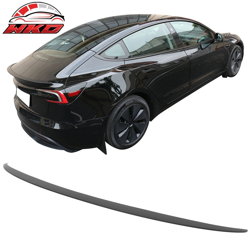 Wholesale 24-26 Tesla Model 3 OE Style Matte Black Rear Trunk Spoiler Wing Lip ABS