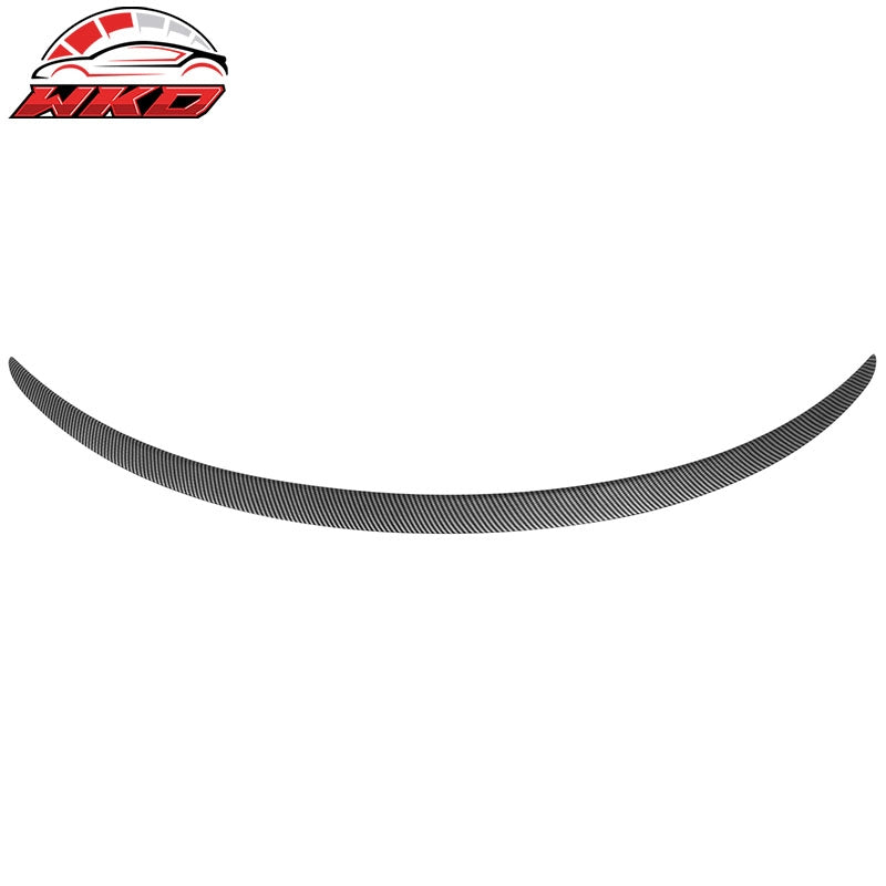 For 24-26 Tesla Model 3 OE Style Matte Carbon Fiber Print Trunk Spoiler Wing ABS