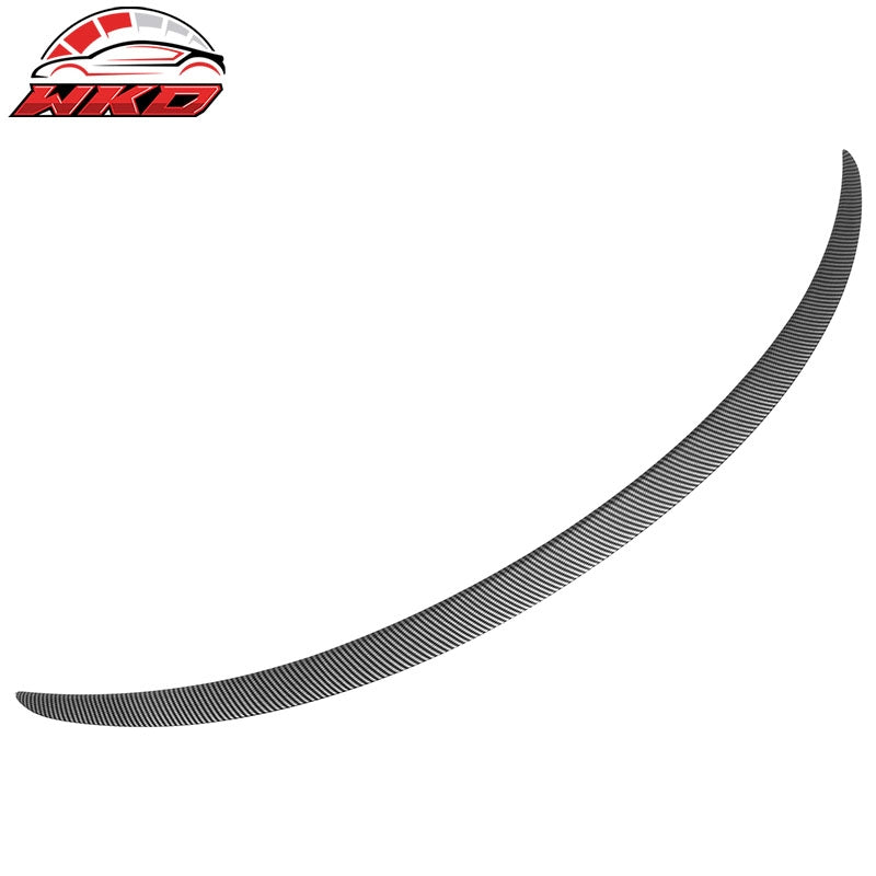 For 24-26 Tesla Model 3 OE Style Matte Carbon Fiber Print Trunk Spoiler Wing ABS