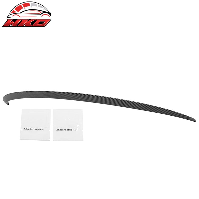 For 24-26 Tesla Model 3 OE Style Matte Carbon Fiber Print Trunk Spoiler Wing ABS