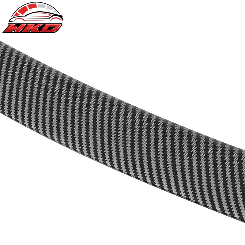 For 24-26 Tesla Model 3 OE Style Matte Carbon Fiber Print Trunk Spoiler Wing ABS
