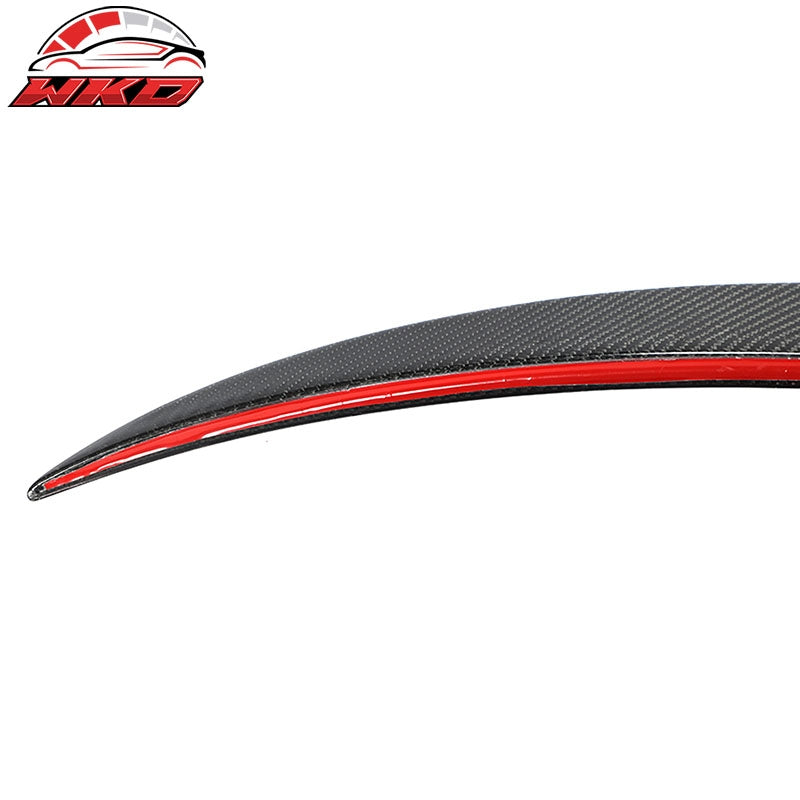 Fits 17-23 Tesla Model 3 OE Style Rear Trunk Spoiler Wing Real Carbon Fiber Lip