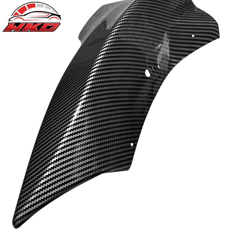 For 17-23 Tesla Model 3 PP Front Bumper Corner Splitter Gloss Carbon Fiber Print