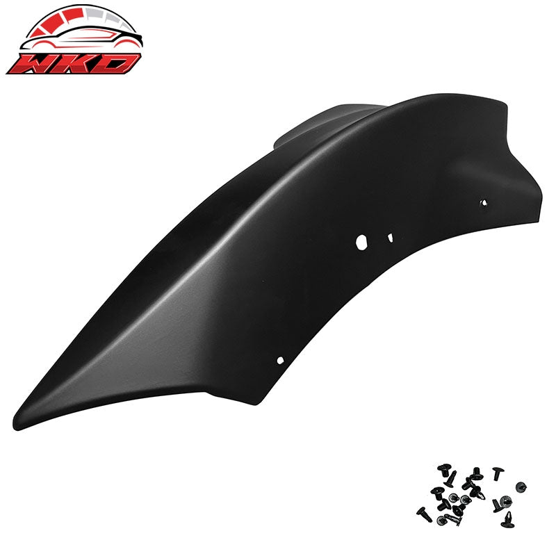 Fits 17-23 Tesla Model 3 PP Front Bumper Splitters Corner Winglets - Matte Black