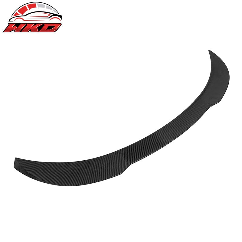 Fits 17-26 Tesla Model 3 Performance Rear Trunk Spoiler Wing Carbon Fiber Print