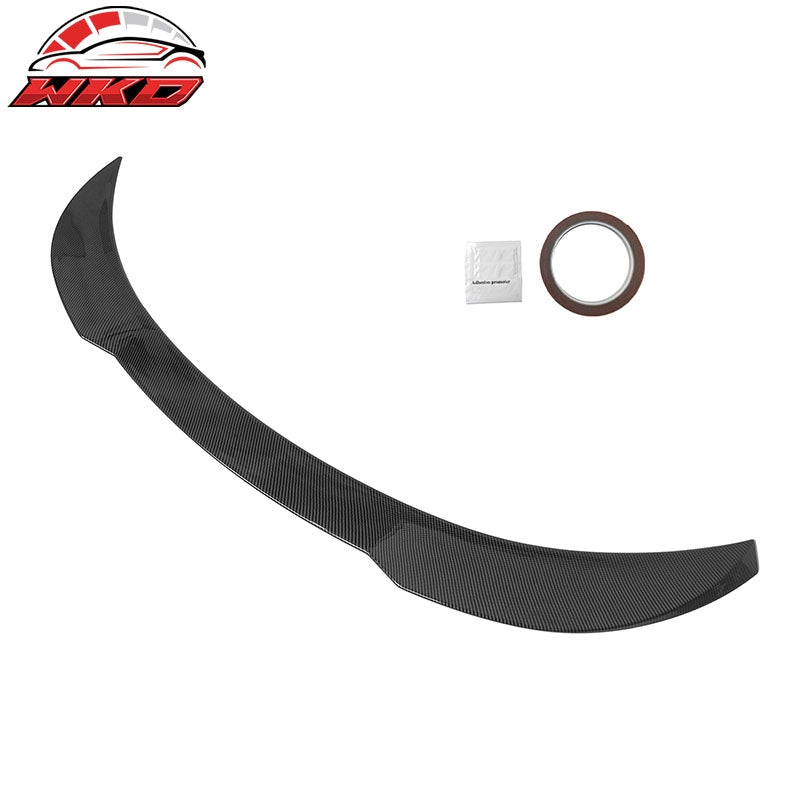 Fits 17-26 Tesla Model 3 Performance Rear Trunk Spoiler Wing Carbon Fiber Print