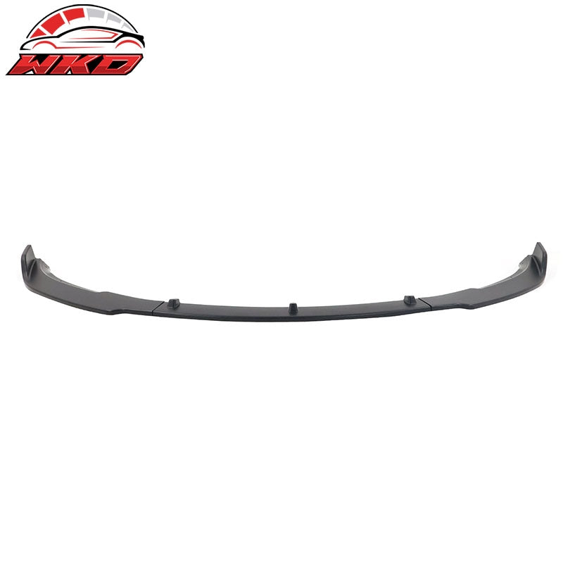 Fits 17-23 Tesla Model 3 Sedan IKON Style Front Bumper Lip PP Matte Black - 3PCS