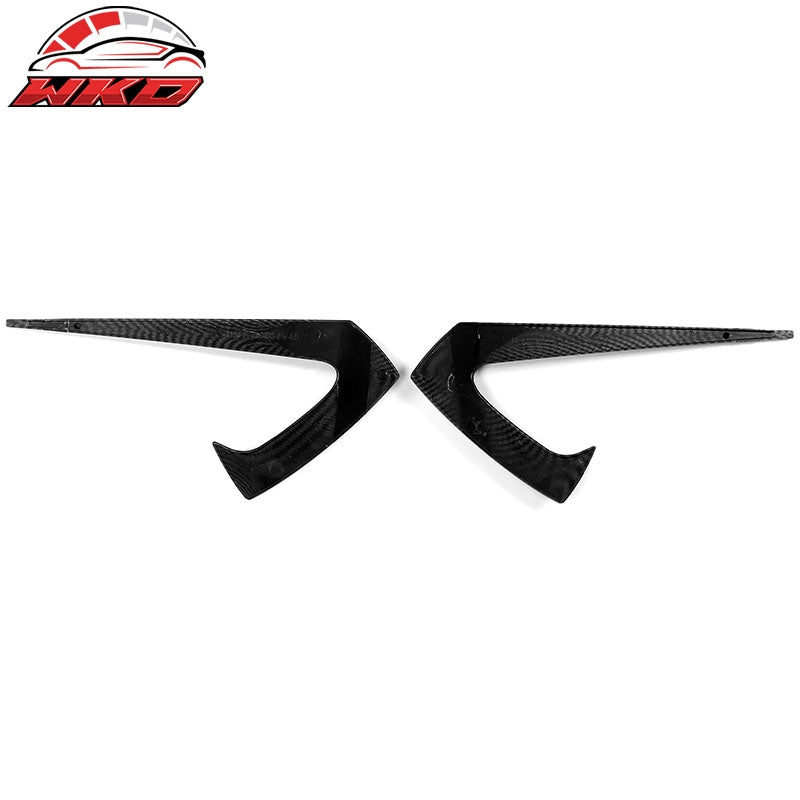 Fits 17-23 Tesla Model 3 Side Fender Camera Vent Cover Trim Carbon Fiber Print