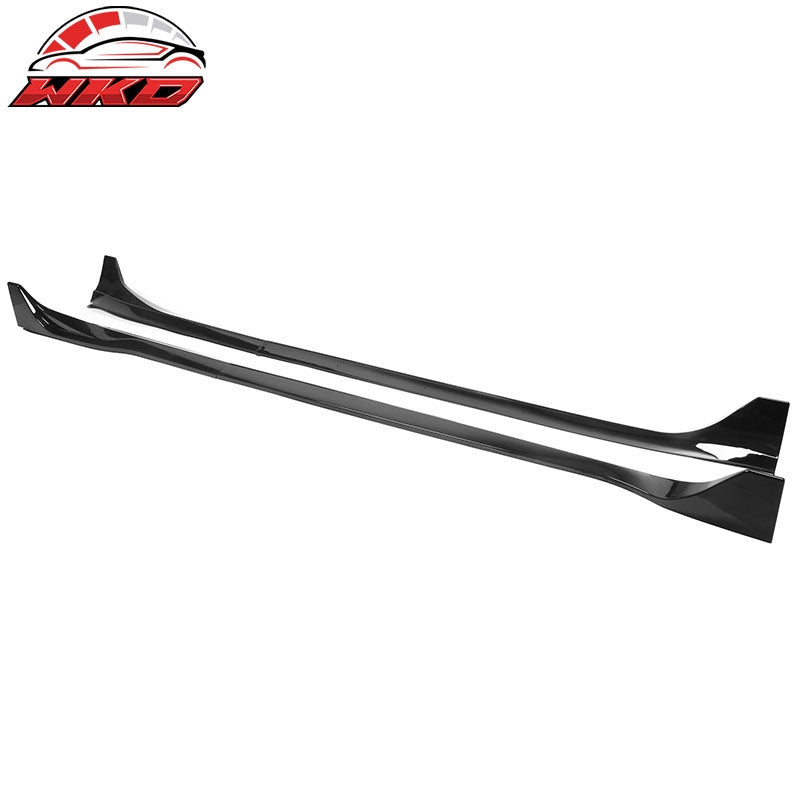 Fits 17-26 Tesla Model 3 Side Skirt Rocker Panel 4PCS Gloss Black Extension Kit