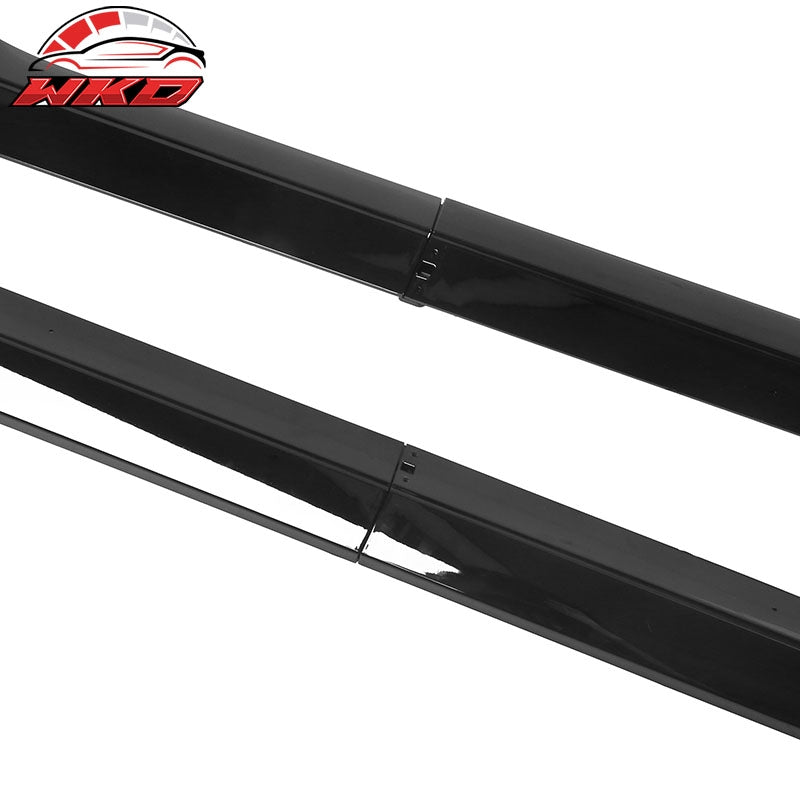 Fits 17-26 Tesla Model 3 Side Skirt Rocker Panel 4PCS Gloss Black Extension Kit