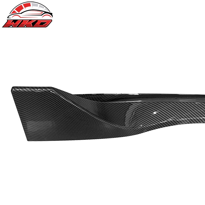 Fits 17-26 Tesla Model 3 Carbon Fiber Print Side Skirts ABS 4PCS