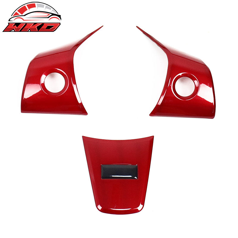 Wholesale 17-23 Tesla Model 3 & 20-25 Y Steering Wheel Cover Trim Accessory Red ABS
