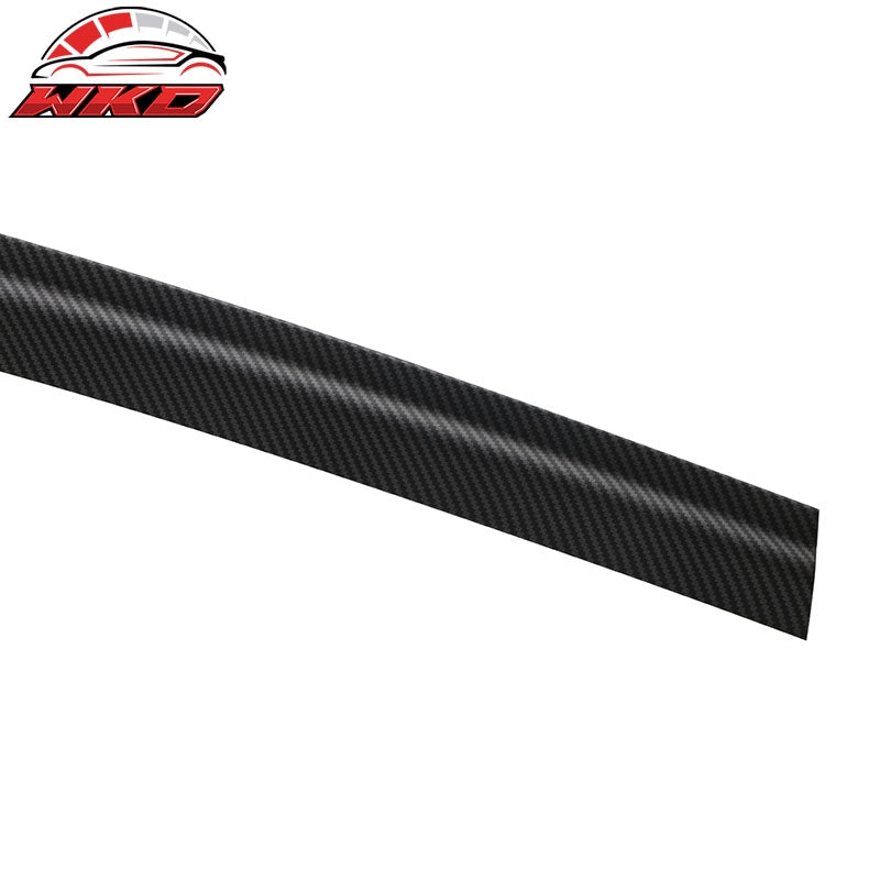 For 17-26 Tesla Model 3 ABS Window Visor Sun Rain Guard Matte Carbon Fiber Print