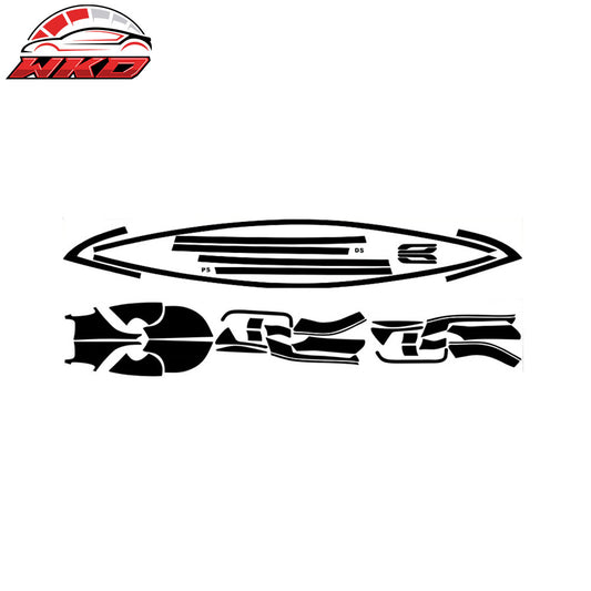 Wholesale 17-23 Tesla Model 3 Window Trim Chrome Delete - Gloss Black