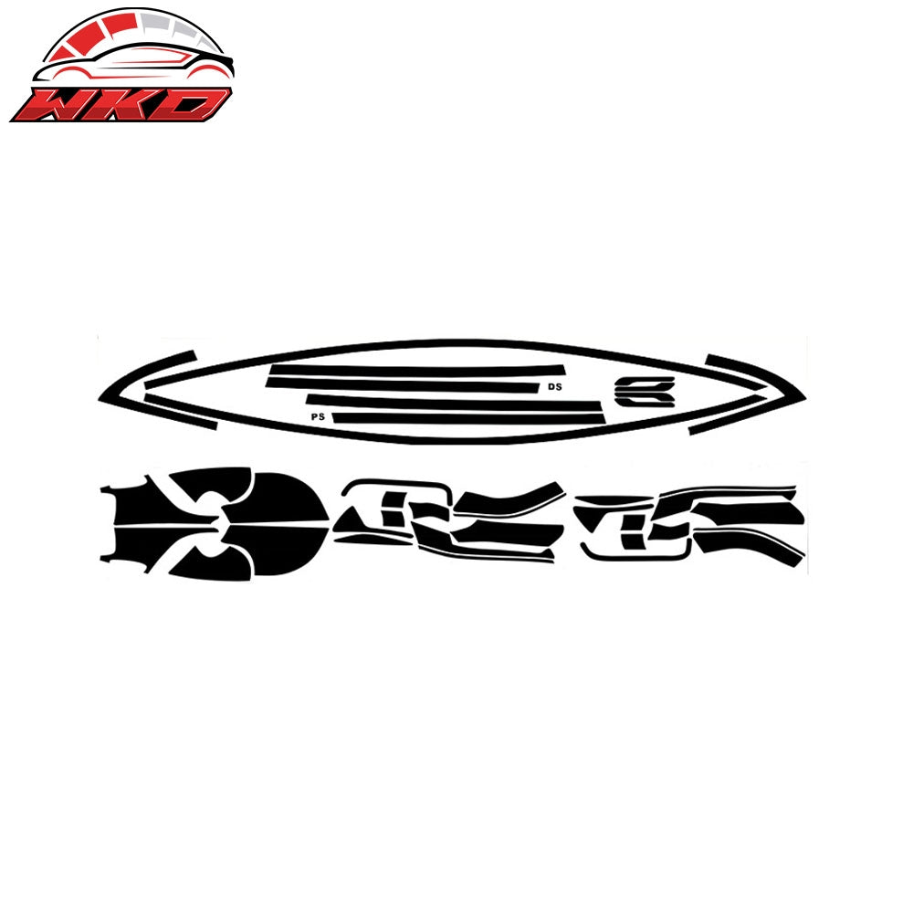 Wholesale 17-23 Tesla Model 3 Window Trim Chrome Delete - Gloss Black