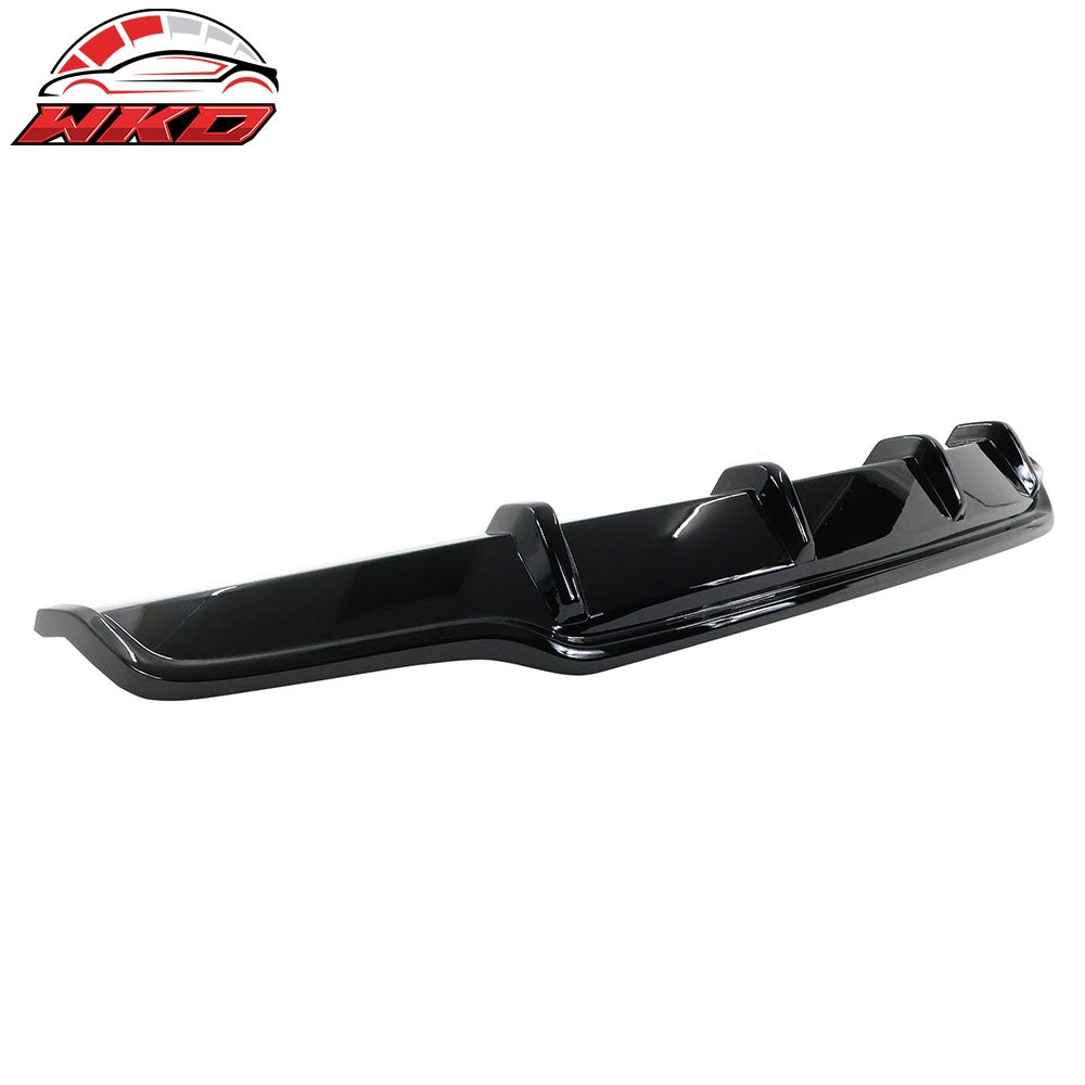 For 17-23 Tesla Model 3 Rear Bumper Lip Diffuser V Style Spoiler #PBSB Black