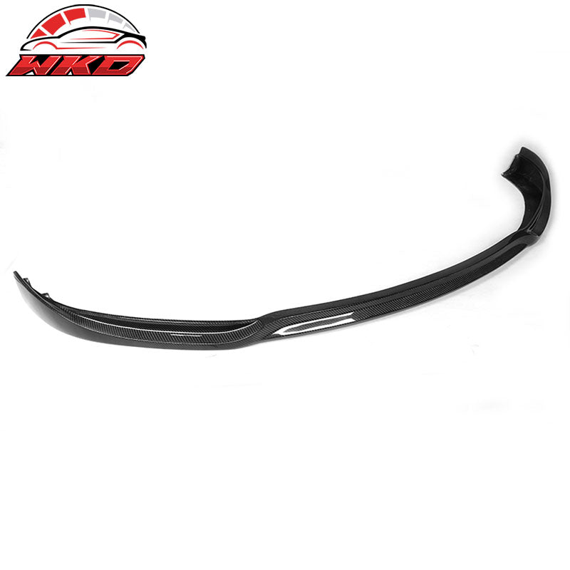 Fits 12-16 Tesla Model S JC Style Front Bumper Lip Spoiler Matte Carbon Fiber