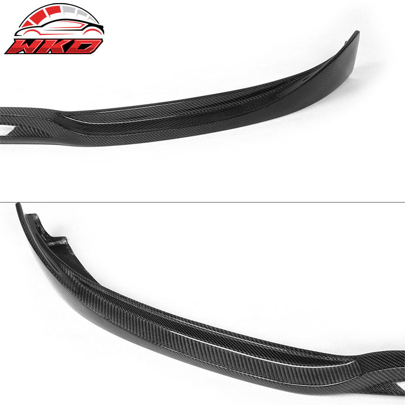 Fits 12-16 Tesla Model S JC Style Front Bumper Lip Spoiler Matte Carbon Fiber